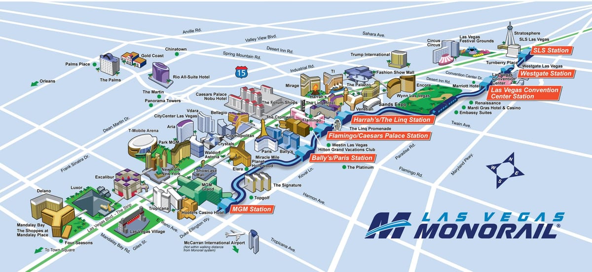 Vegas monorail kart