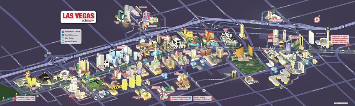 Vegas vandre kart