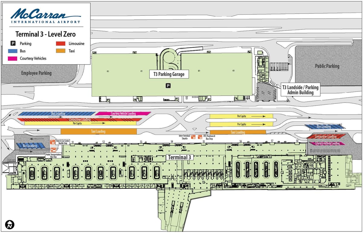 Las Vegas airport terminal 3 kart