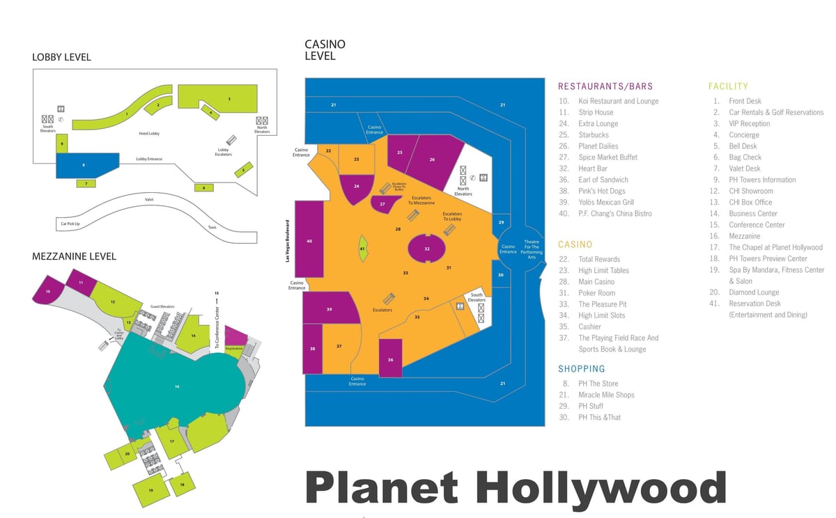 Las Vegas strip kart Planet Hollywood