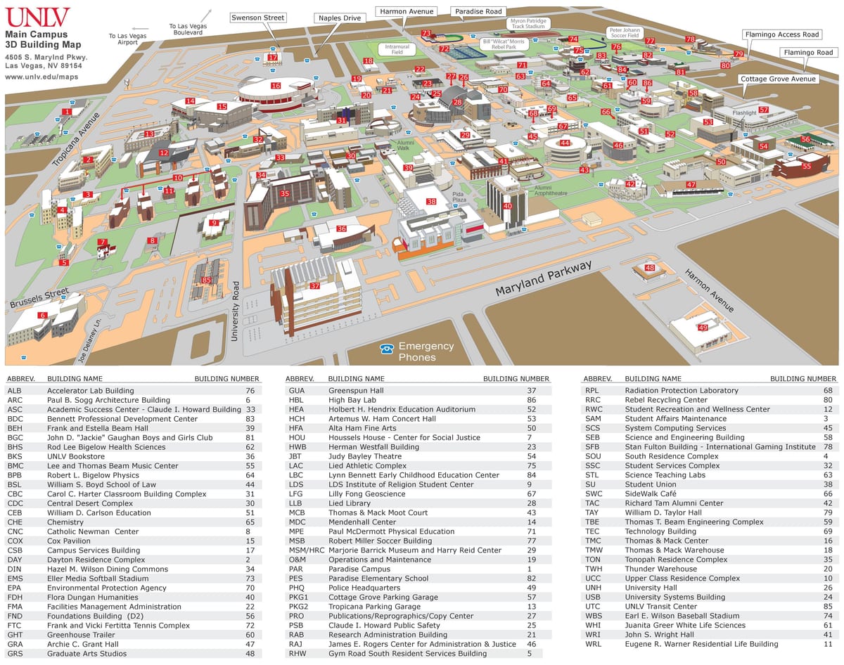 kart over UNLV